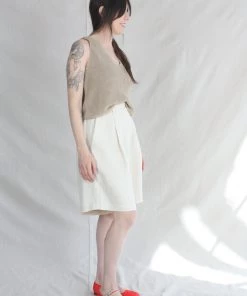 Cordera New Arrivals Linen Bermuda Short Natural