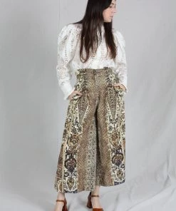 Ulla Johnson Kiva Culottes Sandalwood Pants