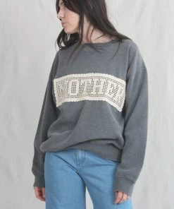 Carleen New Arrivals Mother Crochet Sweatshirt