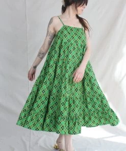 Rachel Comey Mowin Dress Green Multi New Arrivals