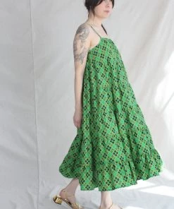 Rachel Comey Mowin Dress Green Multi New Arrivals