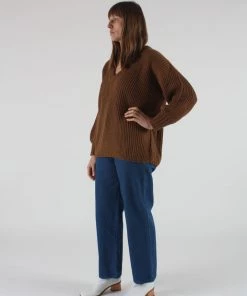 First Rite Sweaters Long V Sweater Ginger