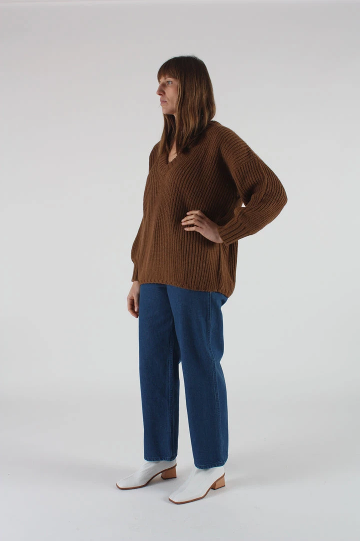 First Rite Sweaters Long V Sweater Ginger 4 First Rite Sweaters Long V Sweater Ginger