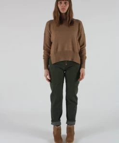 Lauren Manoogian Simple Crewneck Camel Sweaters