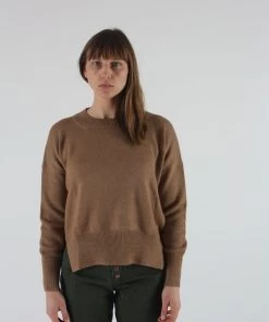 Lauren Manoogian Simple Crewneck Camel Sweaters