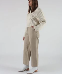 First Rite Cargo Trouser Khaki Herringbone