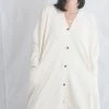 Lauren Manoogian Wide Button Cardigan Natural