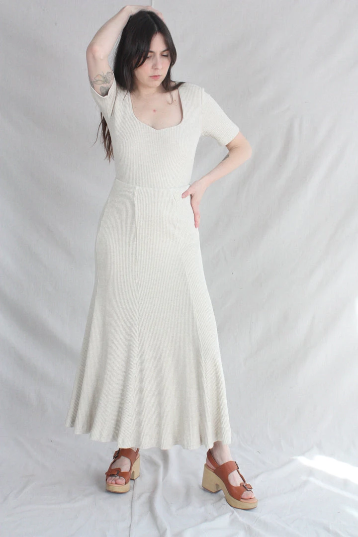 Mara Hoffman Bodysuits Marlowe Bodysuit Oatmeal 4 Mara Hoffman Bodysuits Marlowe Bodysuit Oatmeal