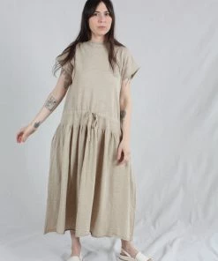Lauren Manoogian Dresses Low Tier Dress Greige