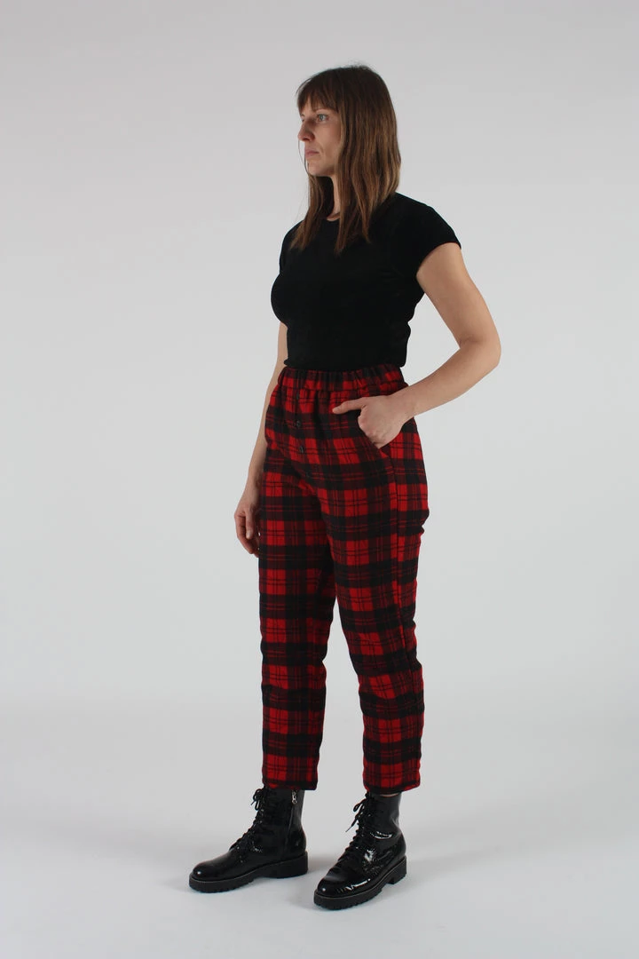 Rachel Comey Pants Arche Pant Red Flannel 4 Rachel Comey Pants Arche Pant Red Flannel