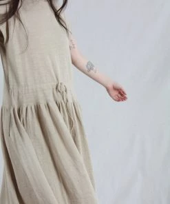 Lauren Manoogian Dresses Low Tier Dress Greige