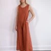 Town Clothes Jumpsuits Big Mac Jumpsuit Clay Linen 1 Town Clothes Jumpsuits Big Mac Jumpsuit Clay Linen