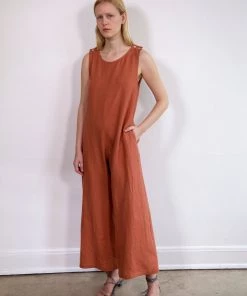 Town Clothes Jumpsuits Big Mac Jumpsuit Clay Linen