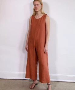 Town Clothes Jumpsuits Big Mac Jumpsuit Clay Linen