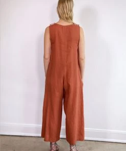 Town Clothes Jumpsuits Big Mac Jumpsuit Clay Linen