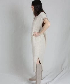 Lauren Manoogian Dresses Collar Caftan Oak Slub