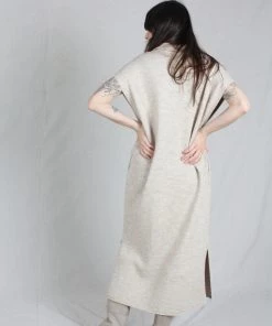 Lauren Manoogian Dresses Collar Caftan Oak Slub