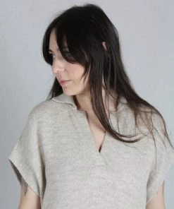 Lauren Manoogian Dresses Collar Caftan Oak Slub