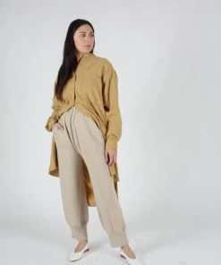 Black Crane Meca Dress Tan