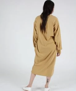 Black Crane Meca Dress Tan