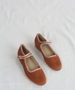 Caron Callahan Ellie Mary Jane Tonal Cognac New Arrivals