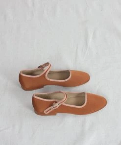 Caron Callahan Ellie Mary Jane Tonal Cognac New Arrivals