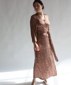 Rodebjer Sylvette Dress Raw Umbra Swirl