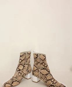 Nomia Shoes Teo Boot White/Beige Snake