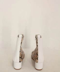 Nomia Shoes Teo Boot White/Beige Snake