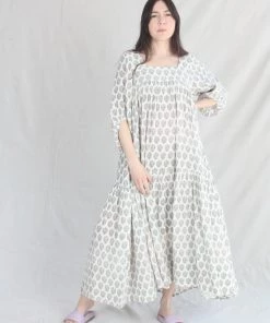 Anaak Jamila Blockprint Maxi Dress Dogwood