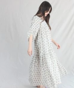 Anaak Jamila Blockprint Maxi Dress Dogwood