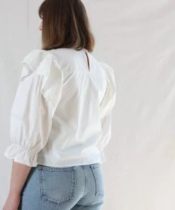 Meadows Bellflower Top White