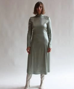 Rodebjer Dresses Acela Silk Dress Dew Green