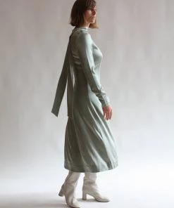 Rodebjer Dresses Acela Silk Dress Dew Green