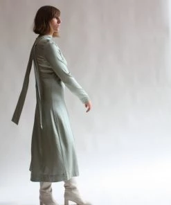Rodebjer Dresses Acela Silk Dress Dew Green