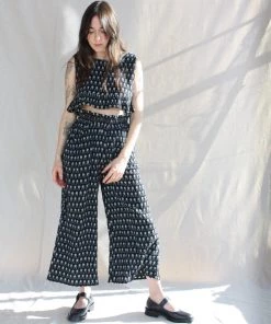 Anaak Ella Ruffle Top Black Lily Floral Tees And Tanks