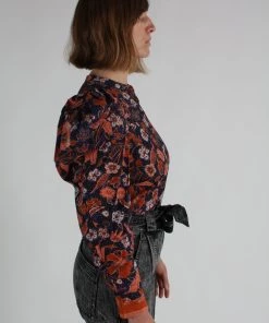 Ulla Johnson Shirts And Blouses Willa Top Midnight Floral