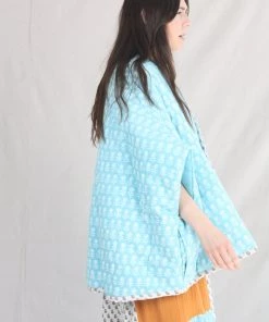 Anaak New Arrivals Falza Quilted Jacket Bluebell Lily