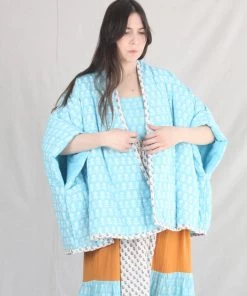 Anaak New Arrivals Falza Quilted Jacket Bluebell Lily