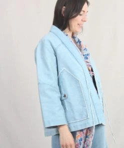 Caron Callahan Orla Jacket Sun Bleached Indigo