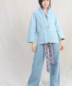 Caron Callahan Orla Jacket Sun Bleached Indigo