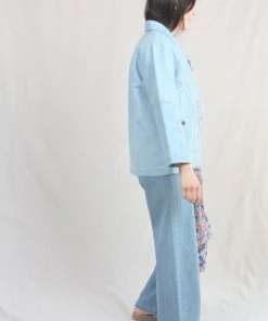 Caron Callahan Orla Jacket Sun Bleached Indigo