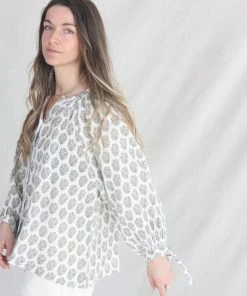 Anaak New Arrivals Laila Button Down Blouse Dogwood