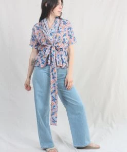 Caron Callahan Julien Top Apricot Posy New Arrivals