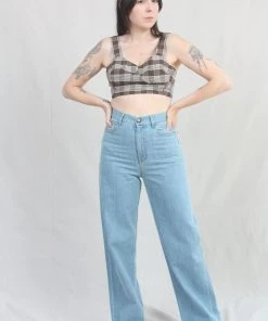 Caron Callahan Vivian Bra Chocolate Plaid New Arrivals