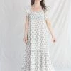 Anaak Samira Blockprint Maxi Dress Dogwood New Arrivals