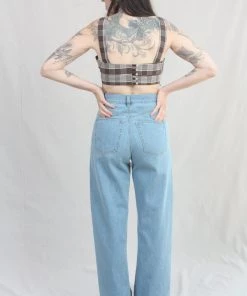 Caron Callahan Vivian Bra Chocolate Plaid New Arrivals