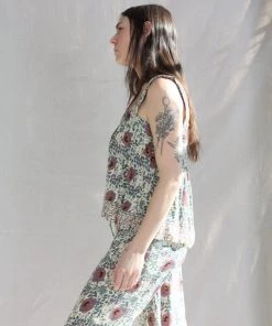 Natalie Martin Jasmine Top Vintage Flowers Lavender