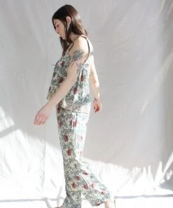 Natalie Martin Pants Jamie Pant Vintage Flowers Lavender