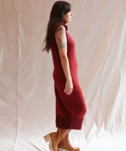 Misha & Puff Boucle Truitt Dress Cranberry Dresses